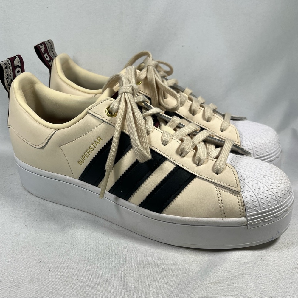 Adidas Superstar Bold Women`s Shoes Wonder White-core Black H00636